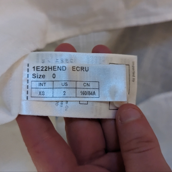 ba&ash White Ruffle Blouse SZ XS - Picture 6 of 7